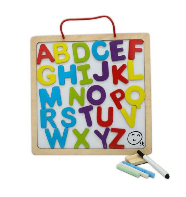 3 in 1 Blackboard & Magnetic Whiteboard