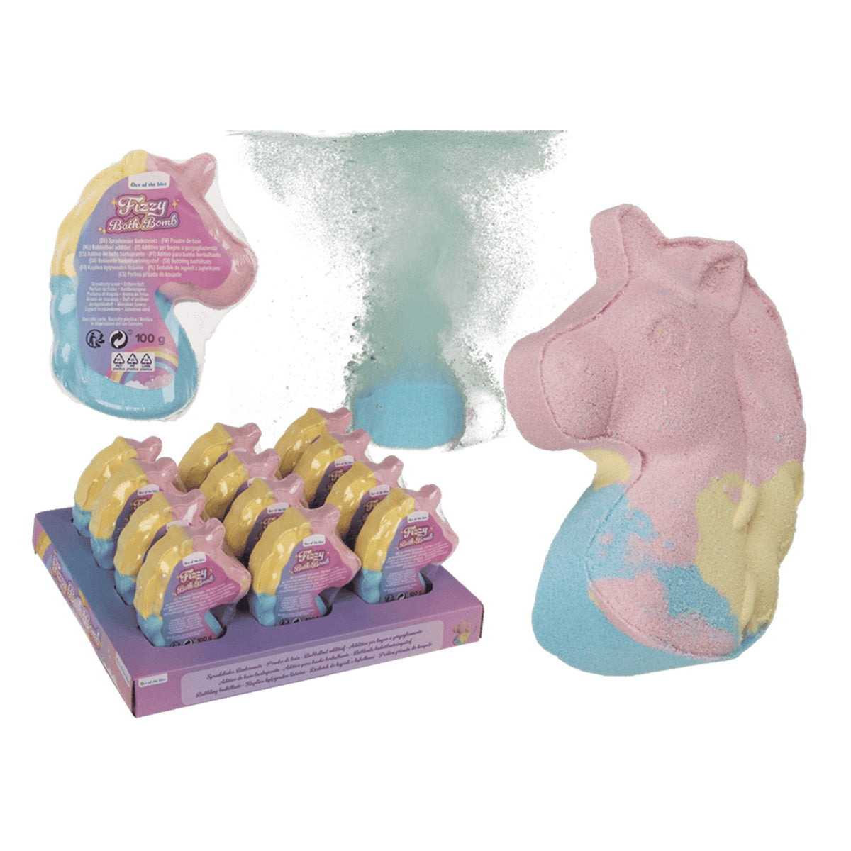 Unicorn Fizzy Bath Bomb Display 12pc