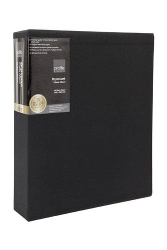 Profile - Regal Black Drymount Photo Album - 30x36.5cm - 80 Black Pages
