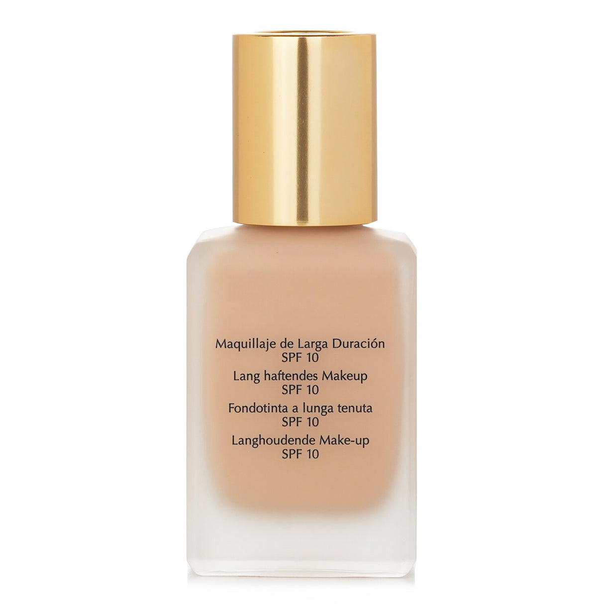 Estee Lauder Double Wear foundation in No. 16 Ecru, 30ml; offers medium coverage, SPF 10, lightweight feel, and long-lasting wear.