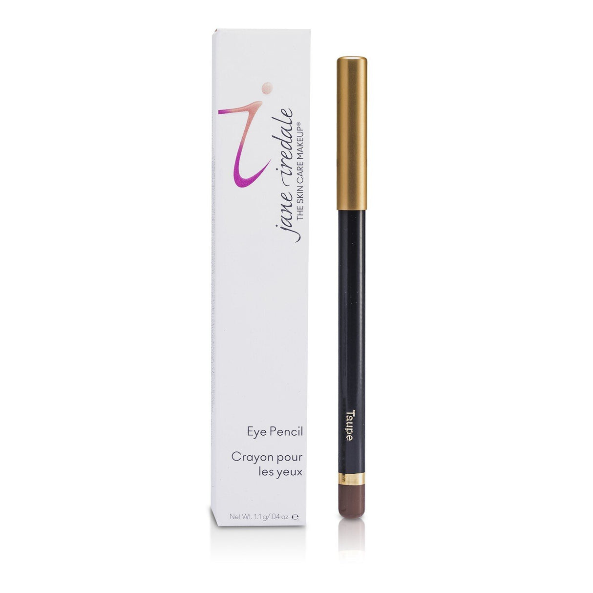 Jane Iredale Eye Pencil in Taupe, creamy texture for rich color, nourishes delicate eye area, smooth application, long-lasting wear.
