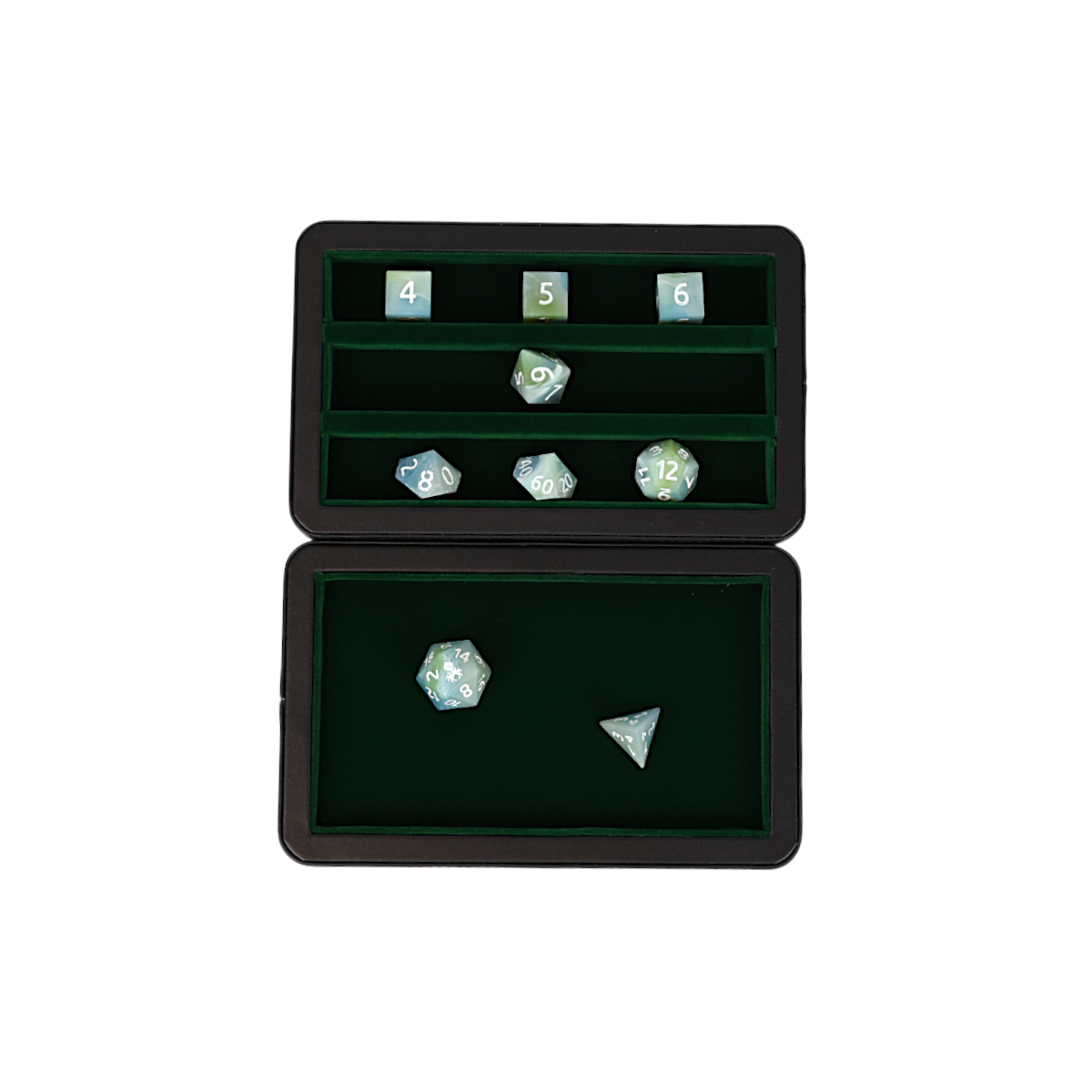 LPG Essentials Dice Case Slate / Lich green