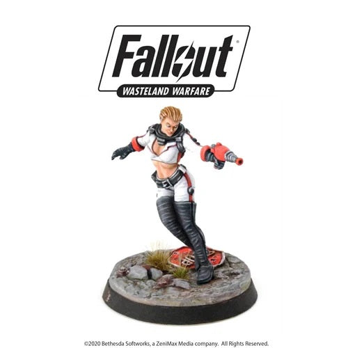 Fallout Wasteland Warfare - PROMO - Nuka Cola Girl - Miniature Figure