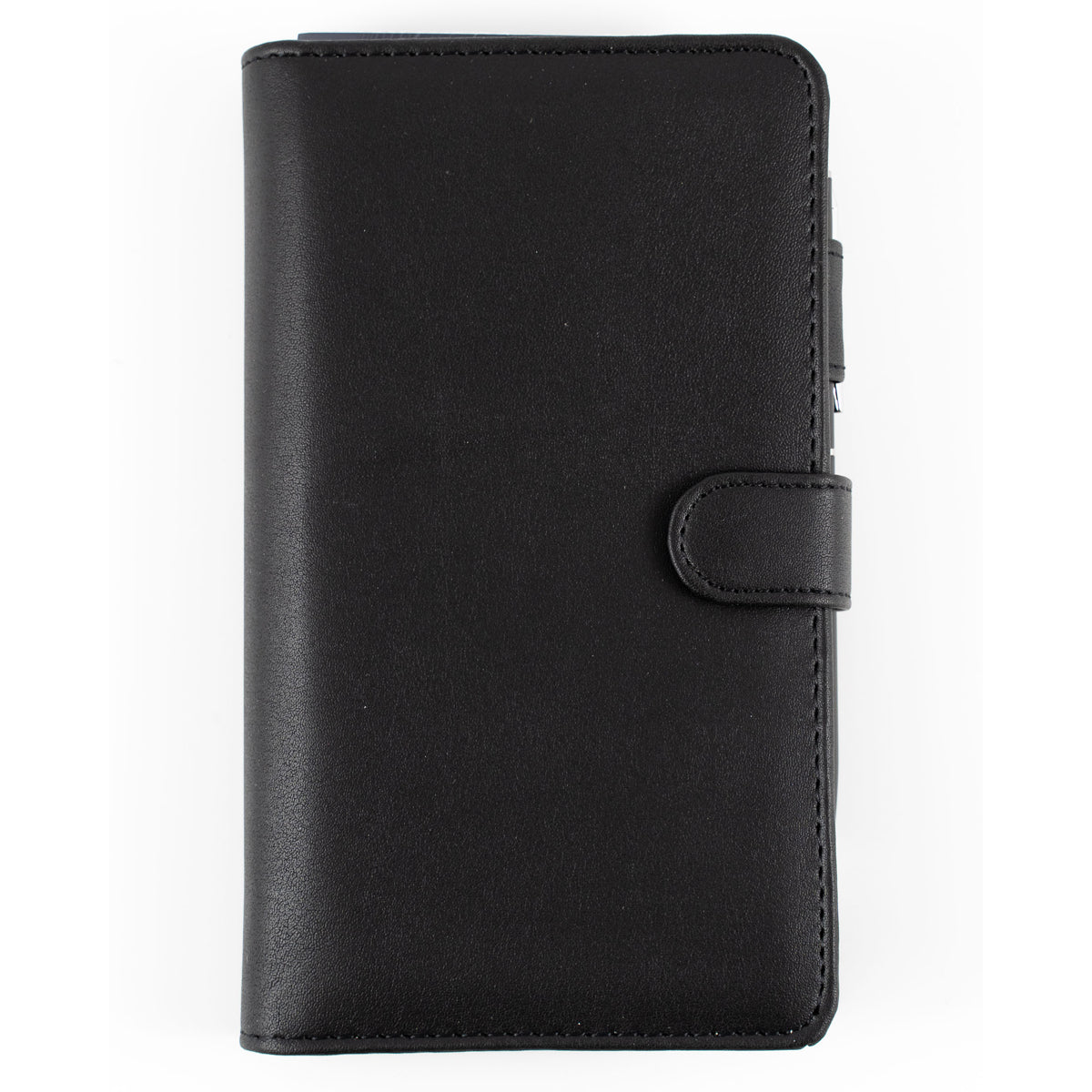 Debden Dayplanner Organiser Personal Slim Snap Closure PU Black