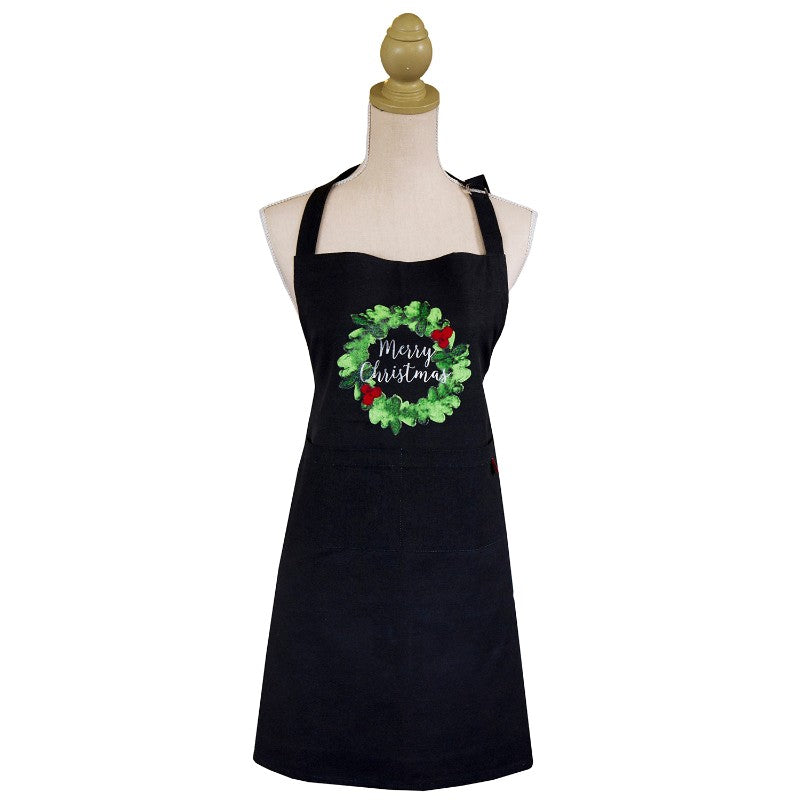 Watercolour Wreath Apron