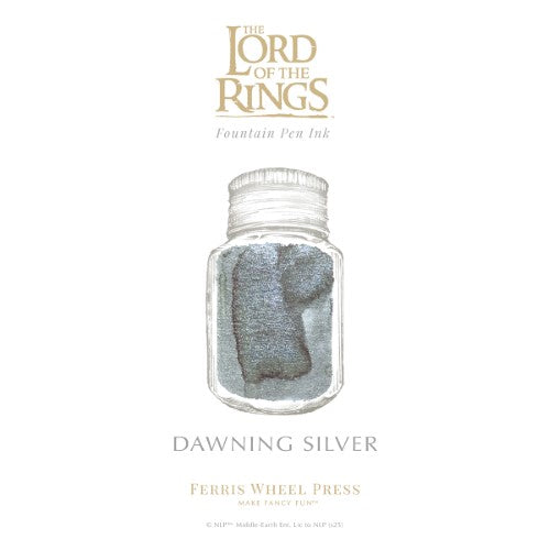 Ferris Wheel Press Fountain Pen Ink WB Lord of the Rings Dawning Silver 10ml
