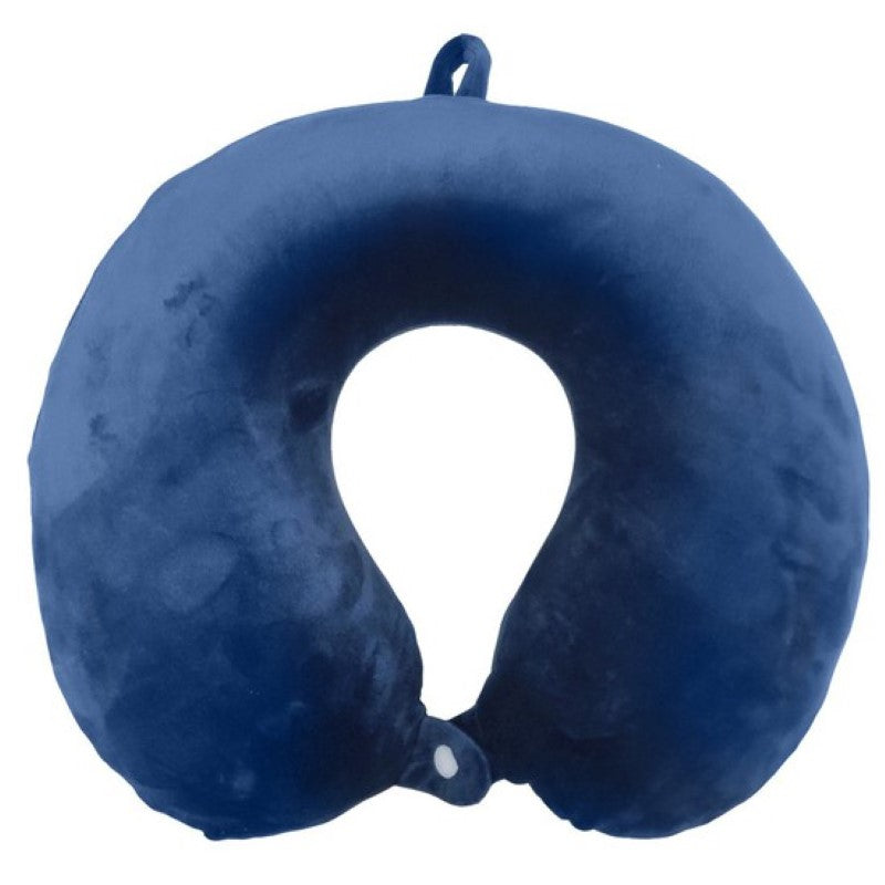 Memory Foam Neck Pillow - Blue