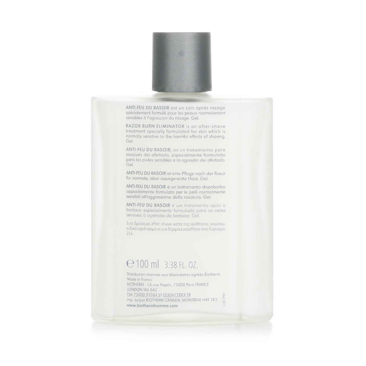 Biotherm Homme Razor Burn Eliminator 100ml: after-shave lotion that calms irritation and hydrates dry skin.