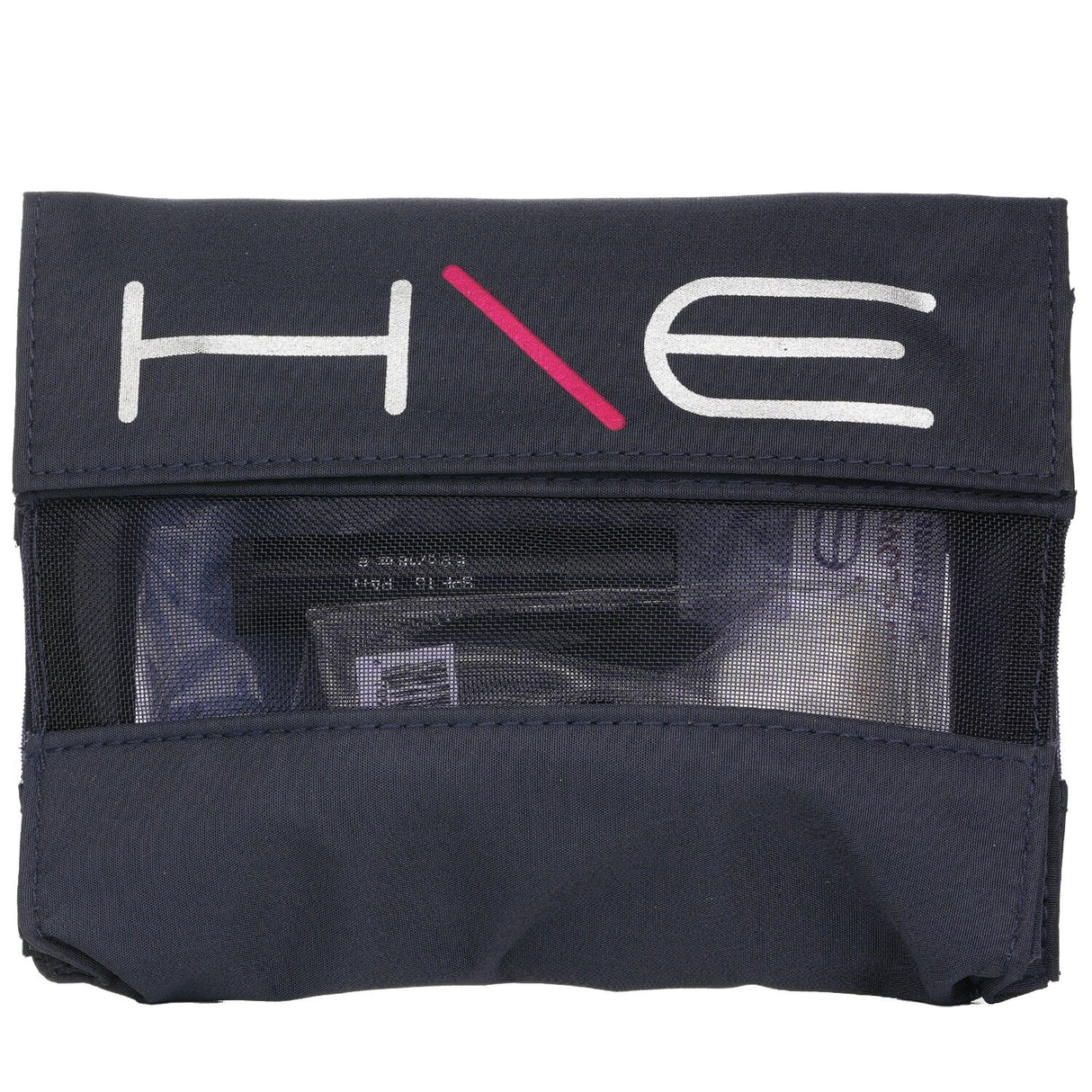 Jane Iredale H\E Minerals Kit featuring Lip Balm SPF 15, Facial Brush, Wash Glove, and stylish bag for beauty and skincare.