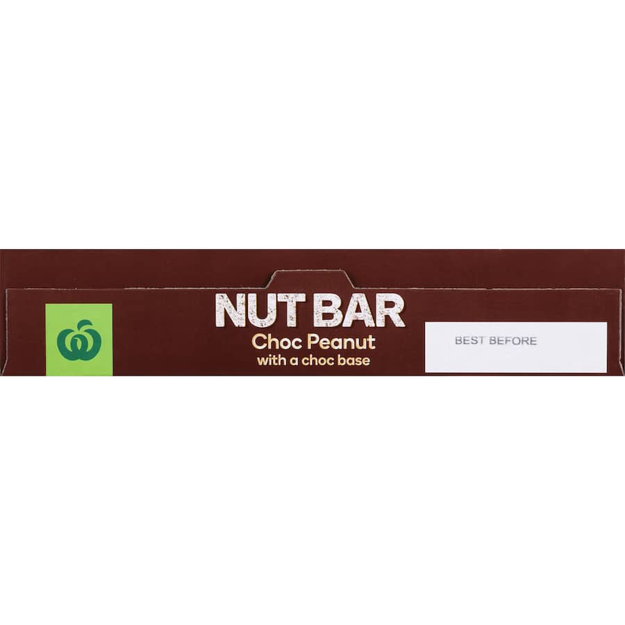 Woolworths Nut Bars Choc Peanut With Choco Base 6pk 225g