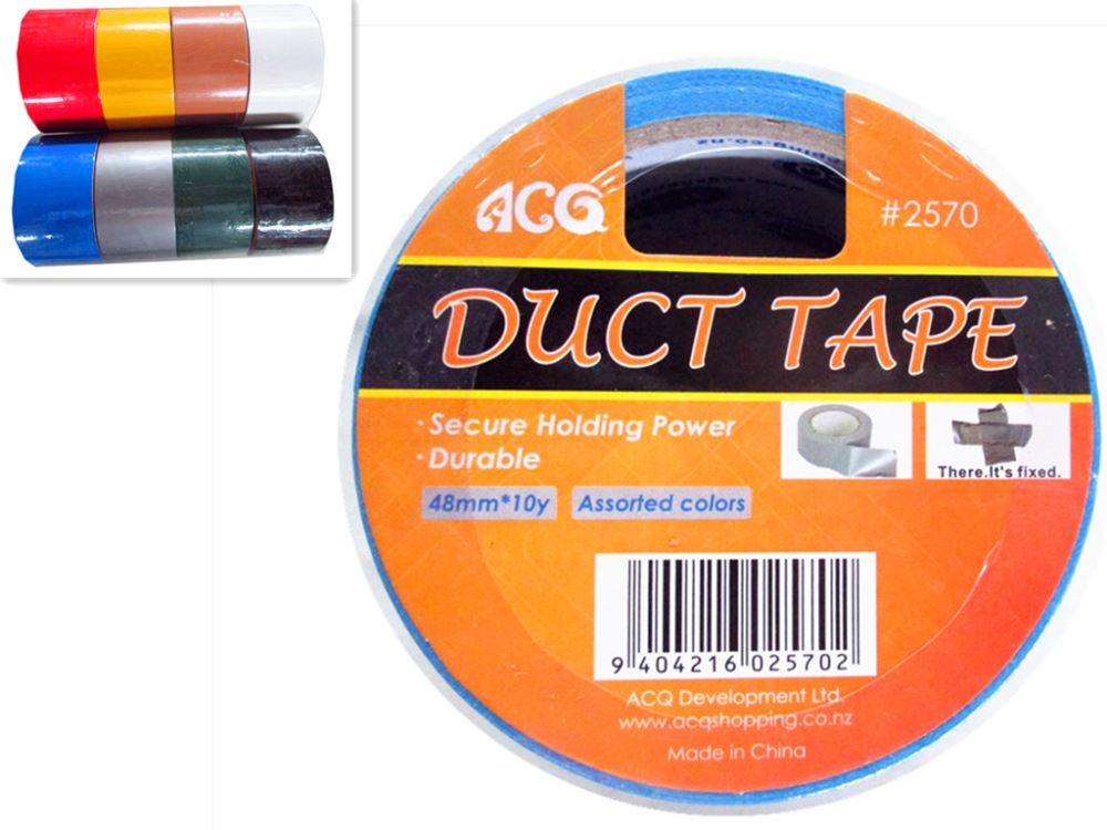 Duct Tape: 48mm wide x 10 yards (48 rolls)