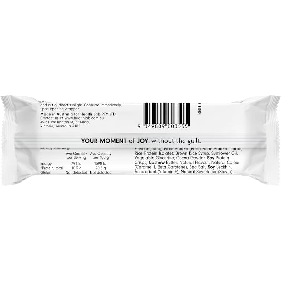 Health Lab Protein Bar Choc Caramel Fudge Cake 50g
