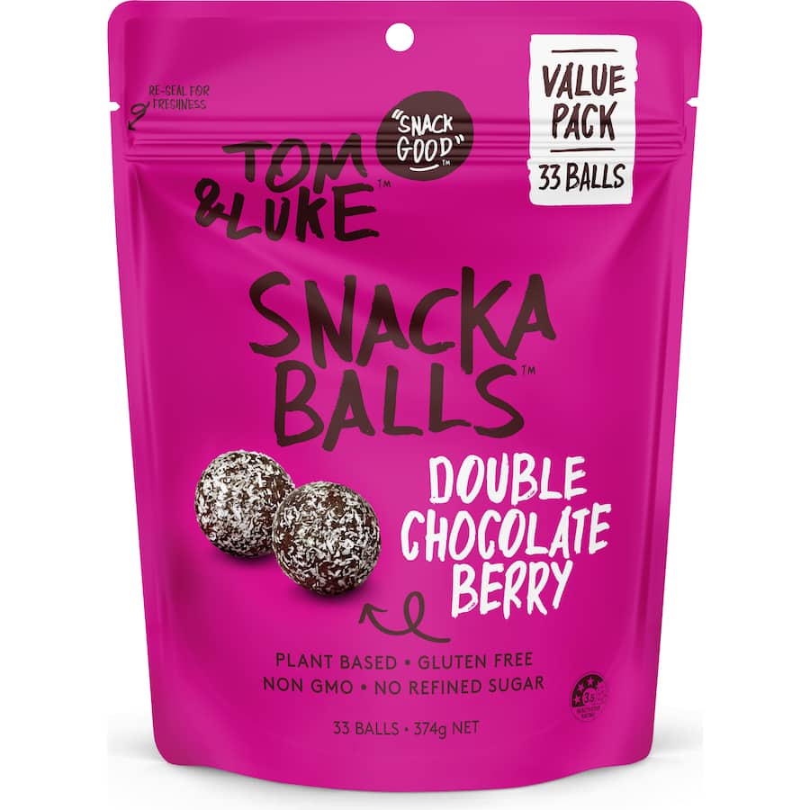 Tom & Luke Snack Balls Double Chocolate Berry 374g