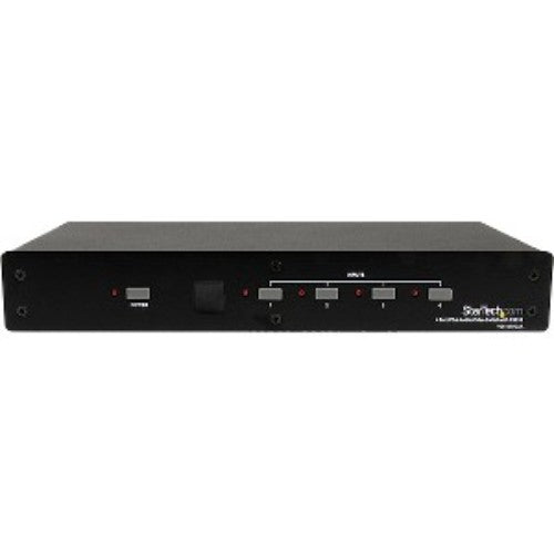 Video Switchbox - 4 Port VGA Video Audio Switch with RS232 control