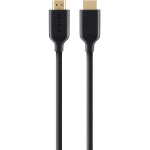 High-quality 5m HDMI A/V cable with gold-plated connectors for 4K/3D video and crystal-clear audio, perfect for home entertainment.