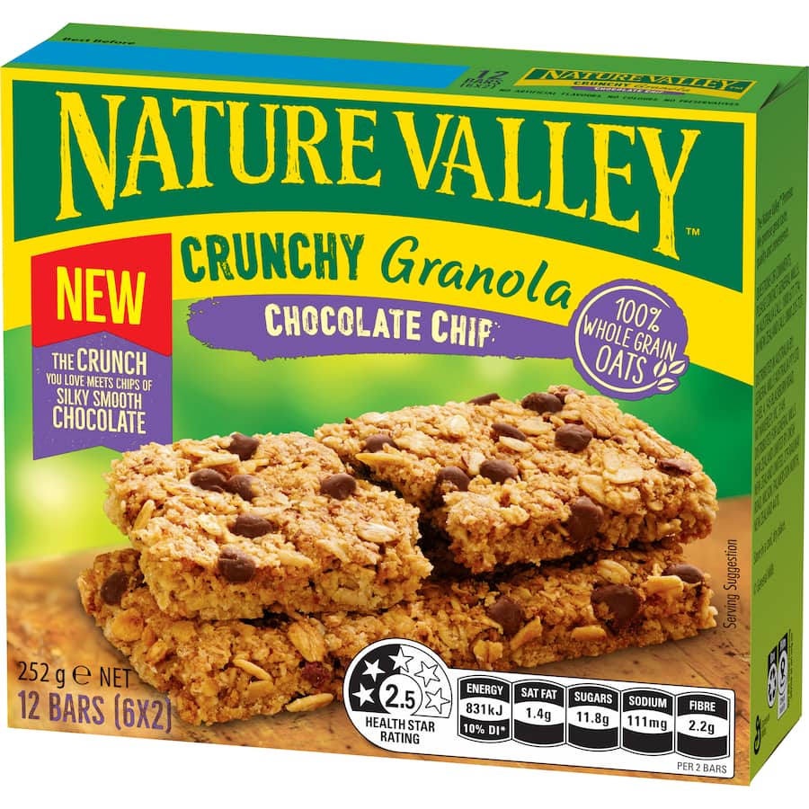 Nature Valley Crunchy Muesli Bars Chocolate Chip 12pk 252g