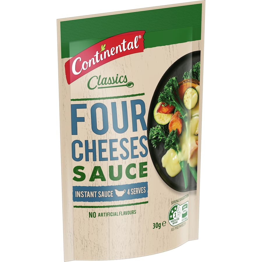 Continental Cheese Sauce Four Cheeses Instant Mix Sachet 30g