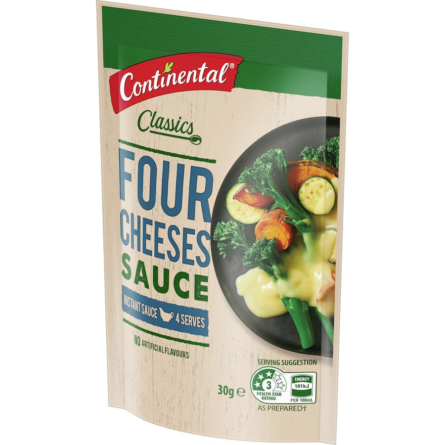 Continental Cheese Sauce Four Cheeses Instant Mix Sachet 30g
