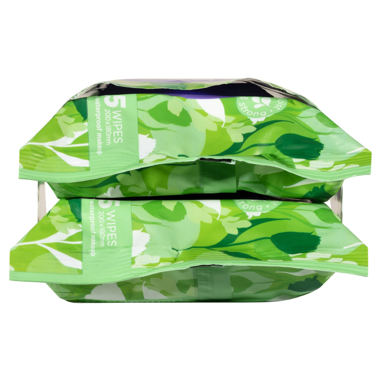 Eco-friendly Swisspers Aloe Vera facial wipes in a twin pack, perfect for gentle cleansing and hydration for all skin types.
