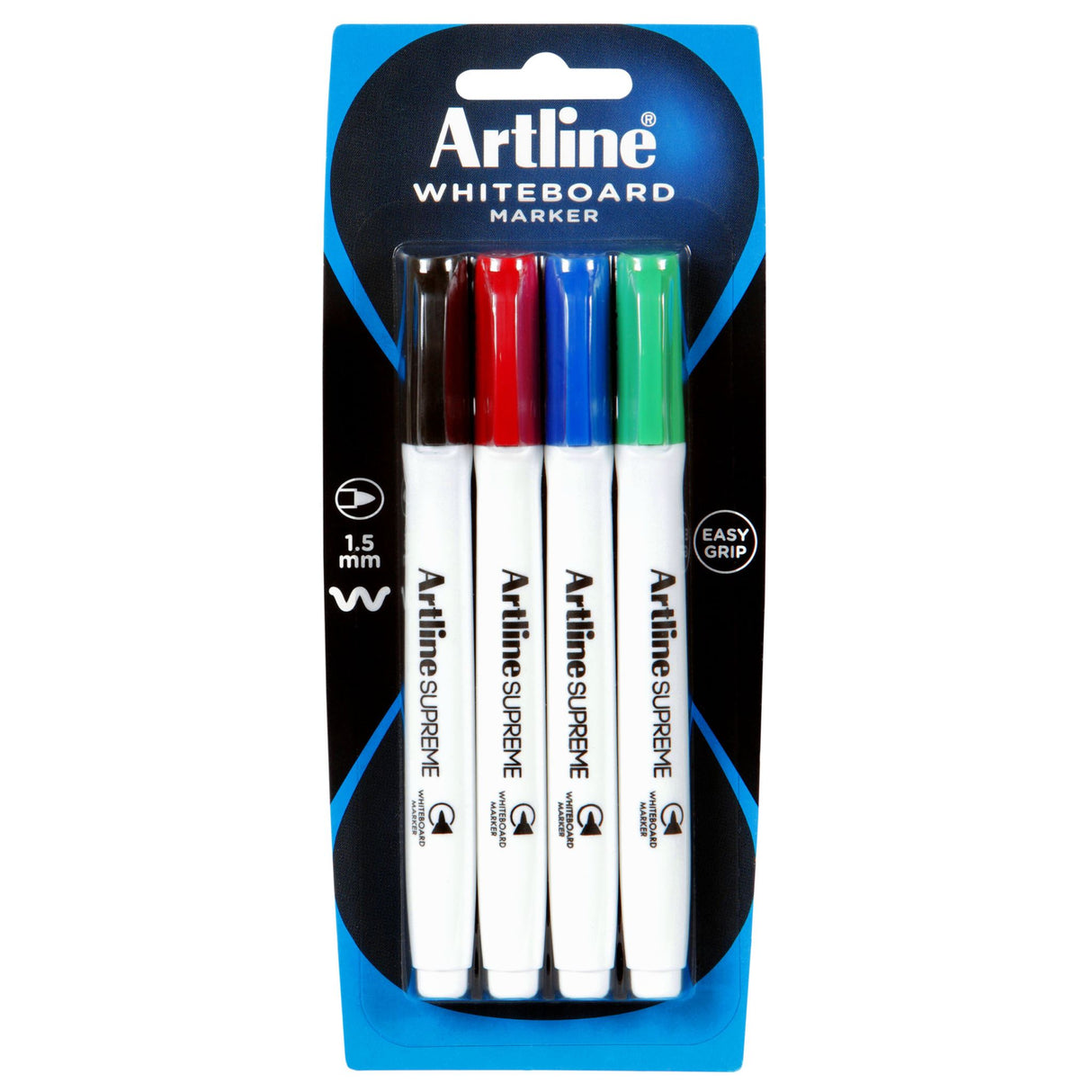 Artline Supreme Whiteboard Marker 4pk Asst