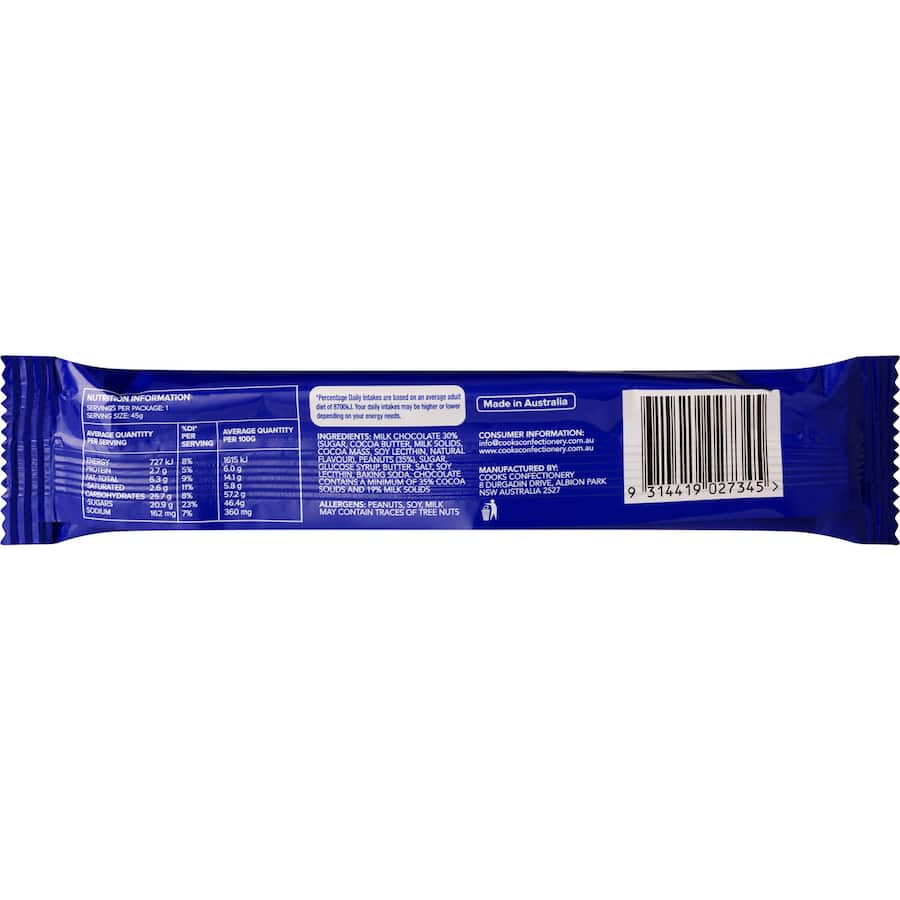 Scorched Peanut Chocolate Bar  45g