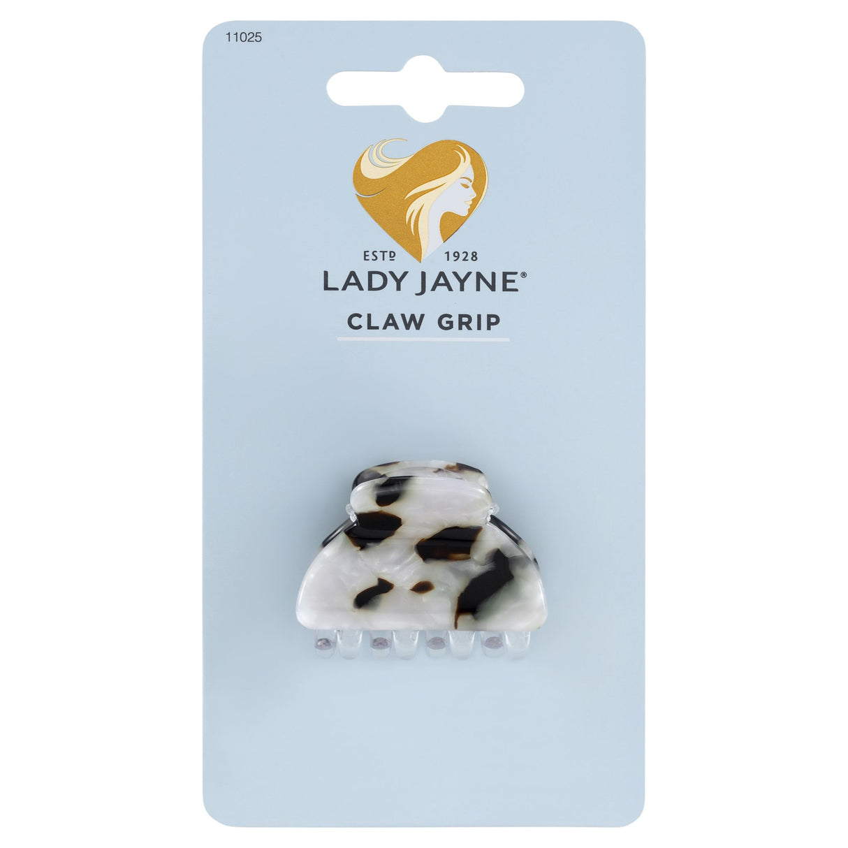 Lady Jayne Acrylic Claw Grip in stylish design, perfect for securing hair while adding a modern touch, available in three colors.