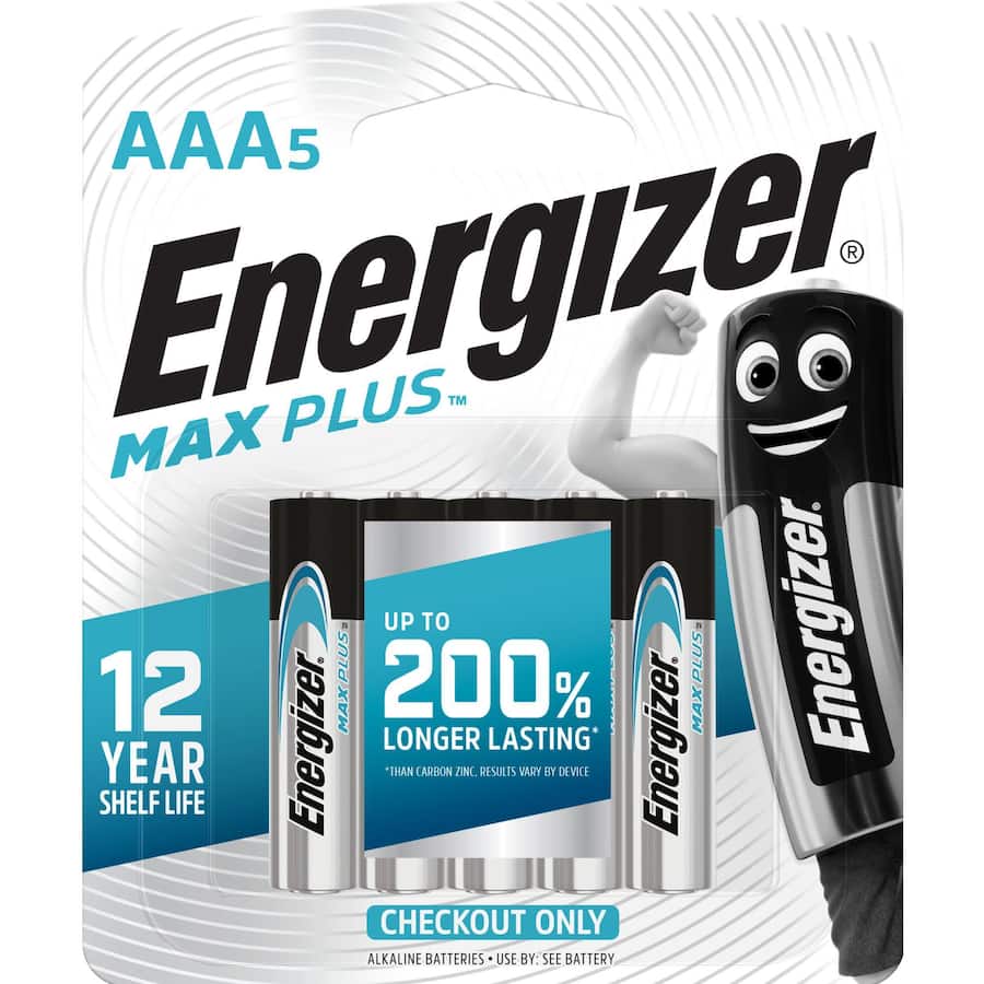 Energizer Max Plus Batteries Aaa 5pack