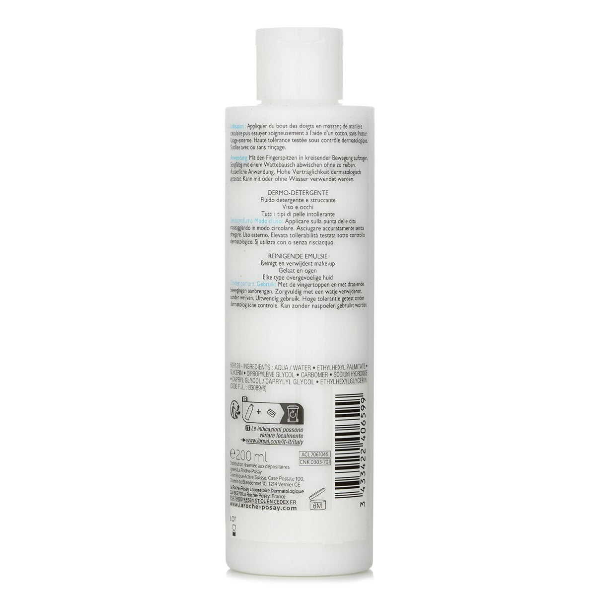 La Roche Posay - Toleriane Dermo Cleanser - 200ml/6.76oz