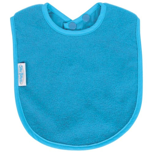 Silly Billyz - Fleece Plain Large Bib Aqua