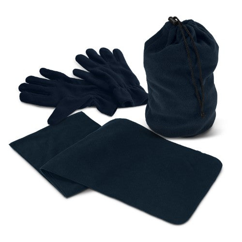 Scarf and Gloves Set - Seattle (Navy)