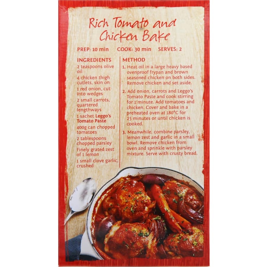 Leggo's Tomato Paste Concentrate Sachets 4 pack 200g