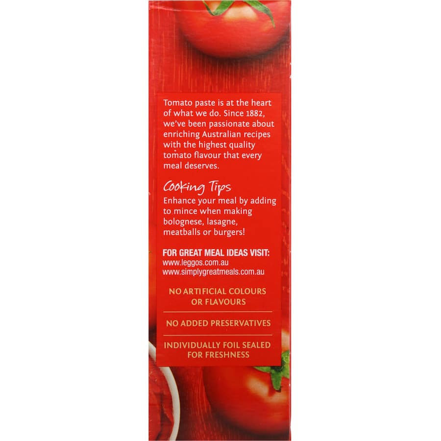 Leggo's Tomato Paste Concentrate Sachets 4 pack 200g