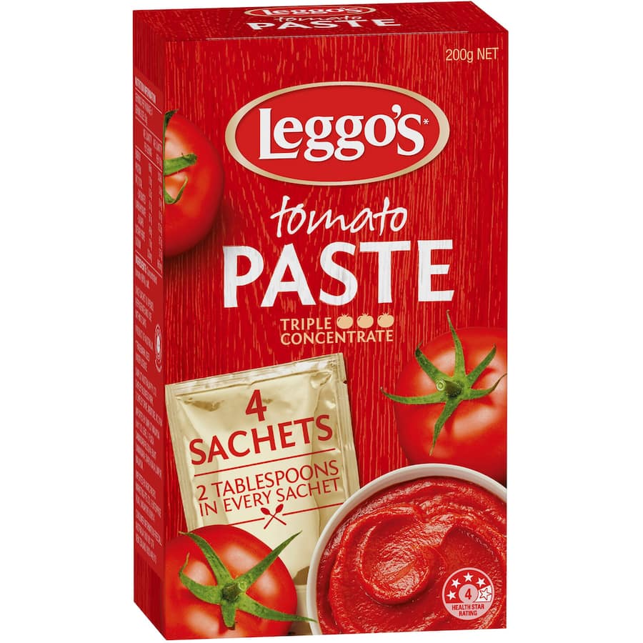 Leggo's Tomato Paste Concentrate Sachets 4 pack 200g