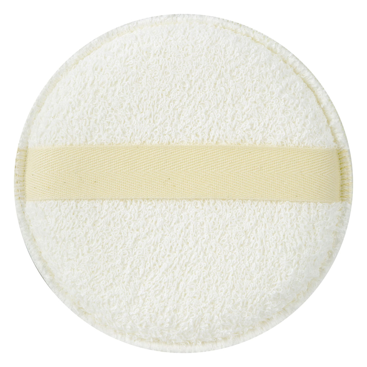 Eco-friendly exfoliating body sponge featuring dual-textured sides for gentle cleansing and effective exfoliation.
