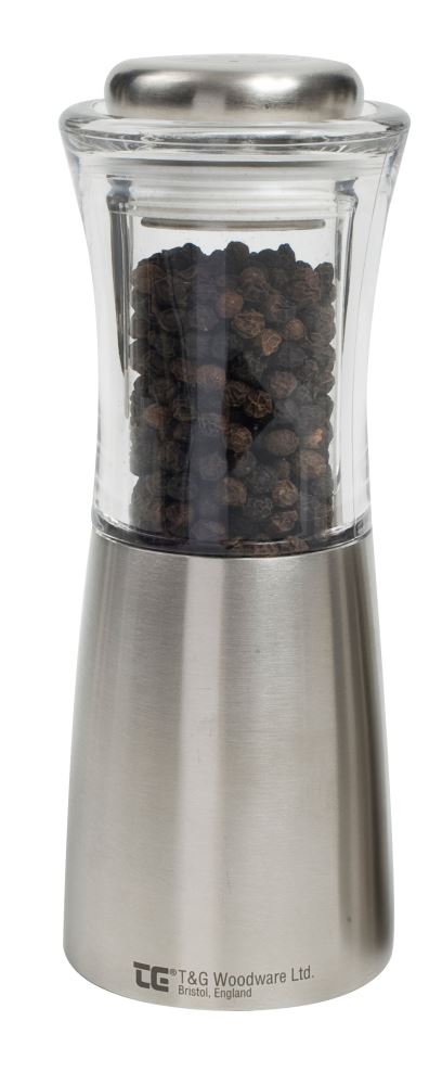 Pepper Mill - Apollo Stainless & Acrylic CrushGrind ® Pepper Mill