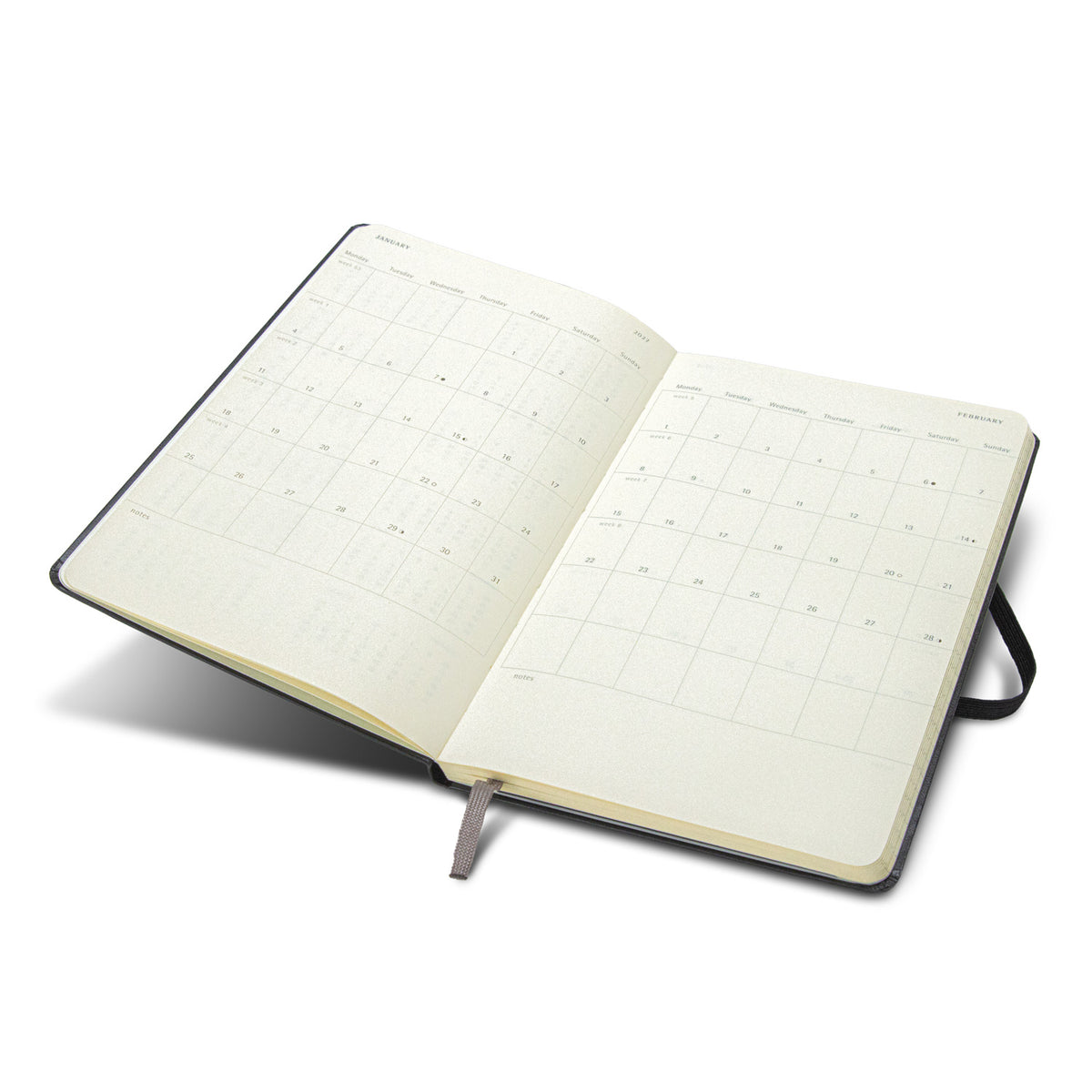 Moleskine 2027 A5 Weekly Hardcover Planner With Elastic Closure