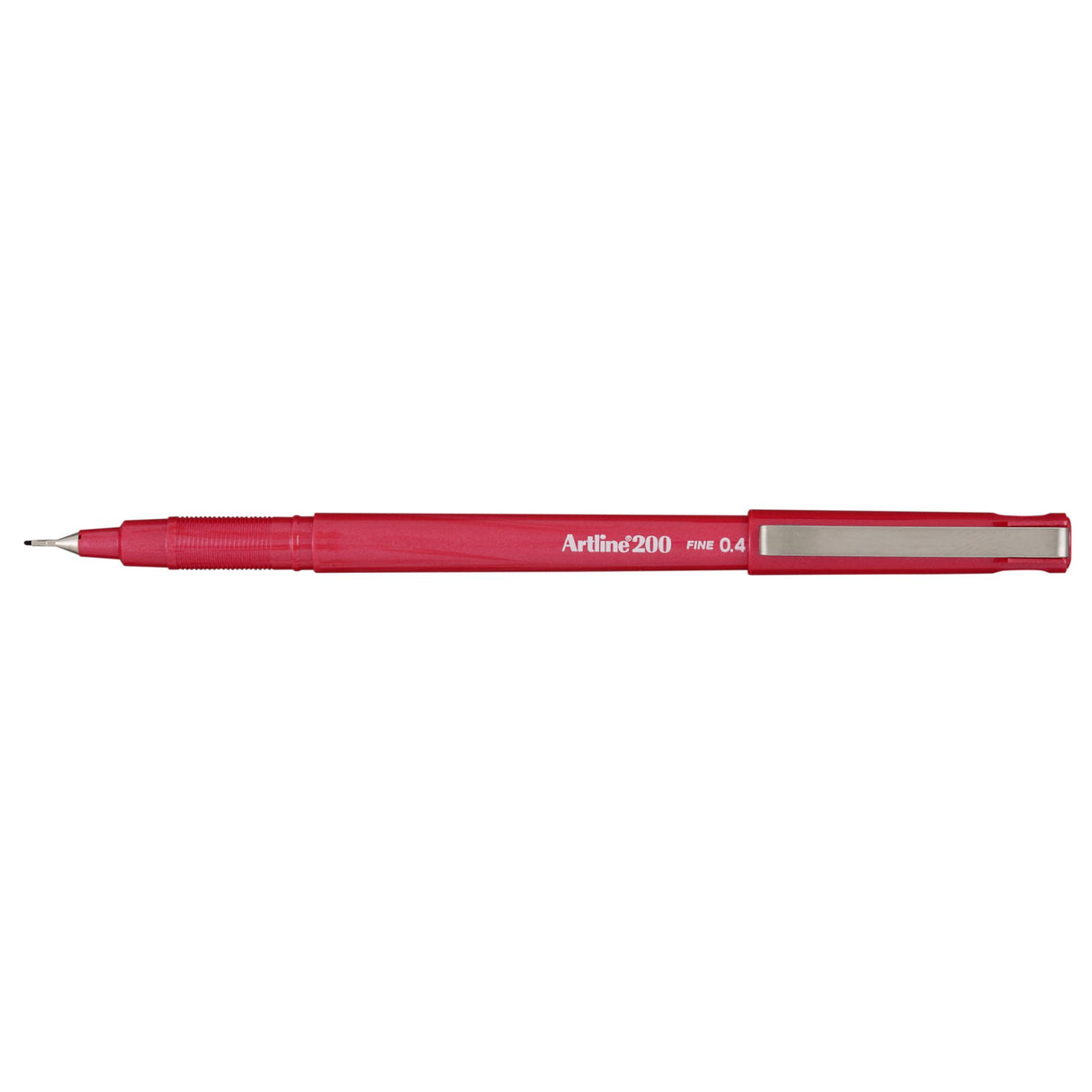 Artline 200 Bright Fineliner Pen 0.4mm Red -12 units
