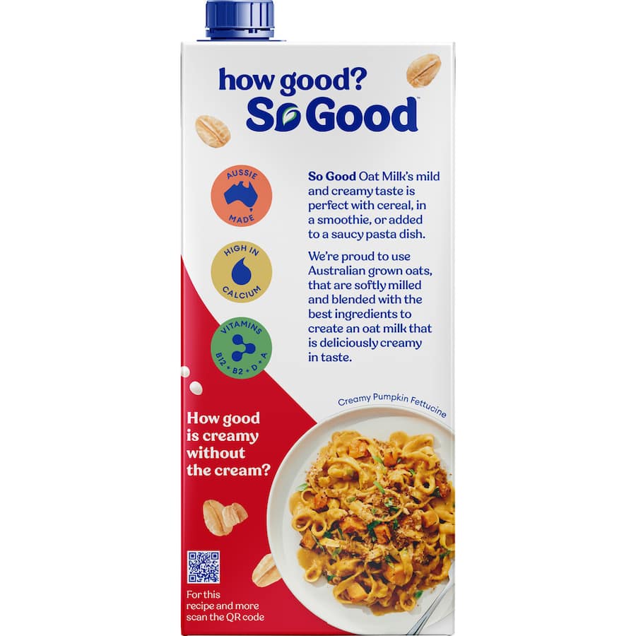 Sanitarium So Good Oat Milk No Added Sugar Carton 1L