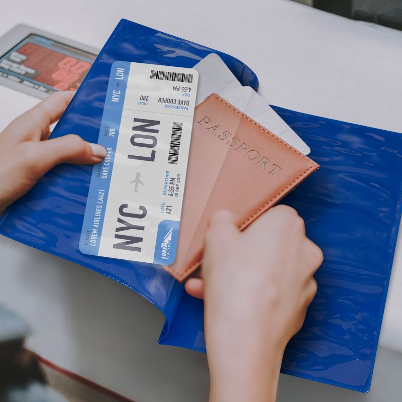 Travel Wallet - Vinyl White (50 Units)