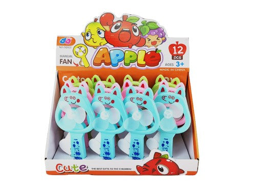 Pocket Fan - Cartoon Hand Push (Set of 12)