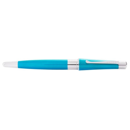 Cross Beverly Translucent Teal Lacquer & Chromer Rollerball Pen