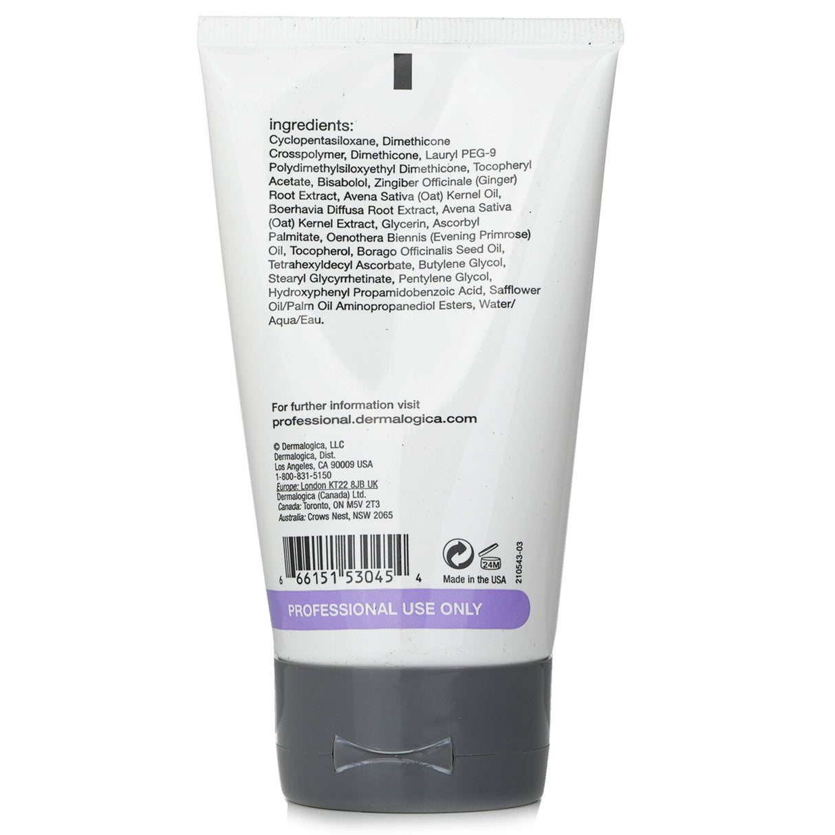 Dermalogica UltraCalming Barrier Repair cream in a 118ml tube, soothing sensitive skin while locking in moisture and reducing irritation.