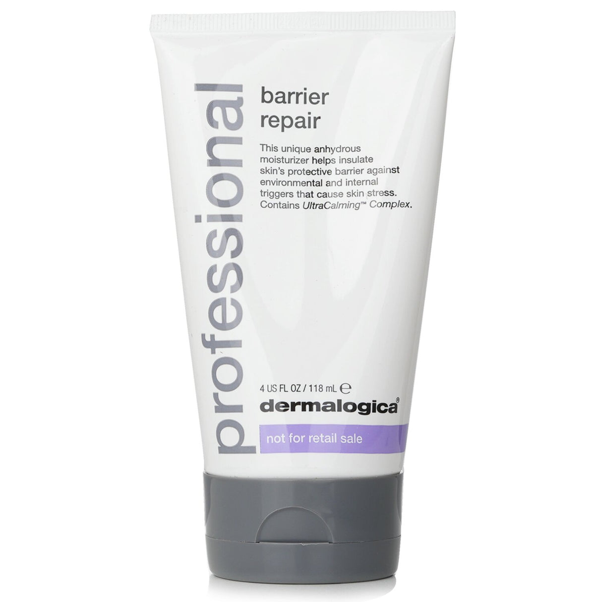 Dermalogica UltraCalming Barrier Repair cream in a 118ml tube, designed to soothe and protect sensitive skin from irritants.
