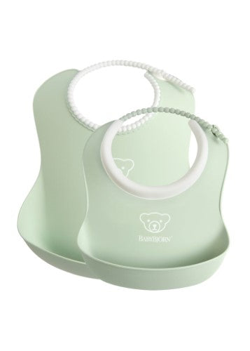 Bib Set - BABY BJORN Powder Green (2pk)