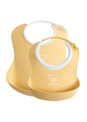 Bib Set - BABY BJORN Powder Yellow (2pk)