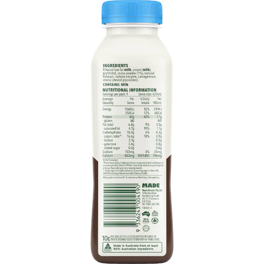 Rokeby Protein Smoothie Choc Honeycomb 425mL
