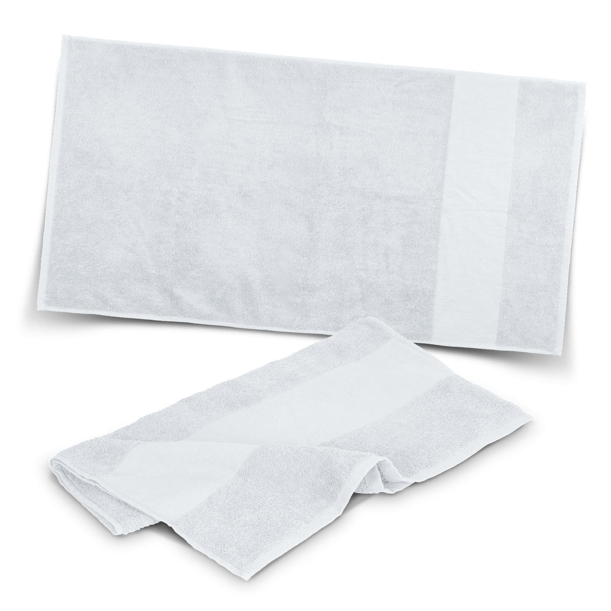 Cotton Terry Sports Towel 360gsm Fit White - Pack of 10