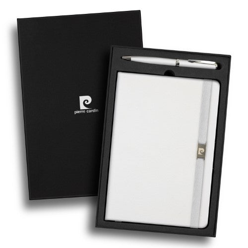 Notebook and Pen Gift Set - Pierre Cardin Nouvelle (Black)