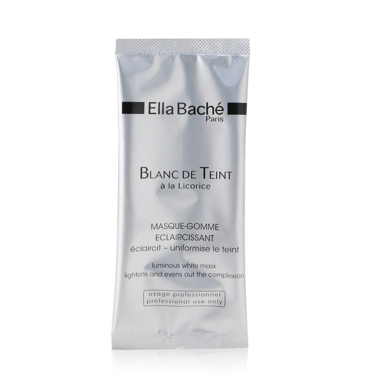 Ella Bache Luminous White Mask in salon size, featuring rice powder and licorice for a brighter, smoother complexion.