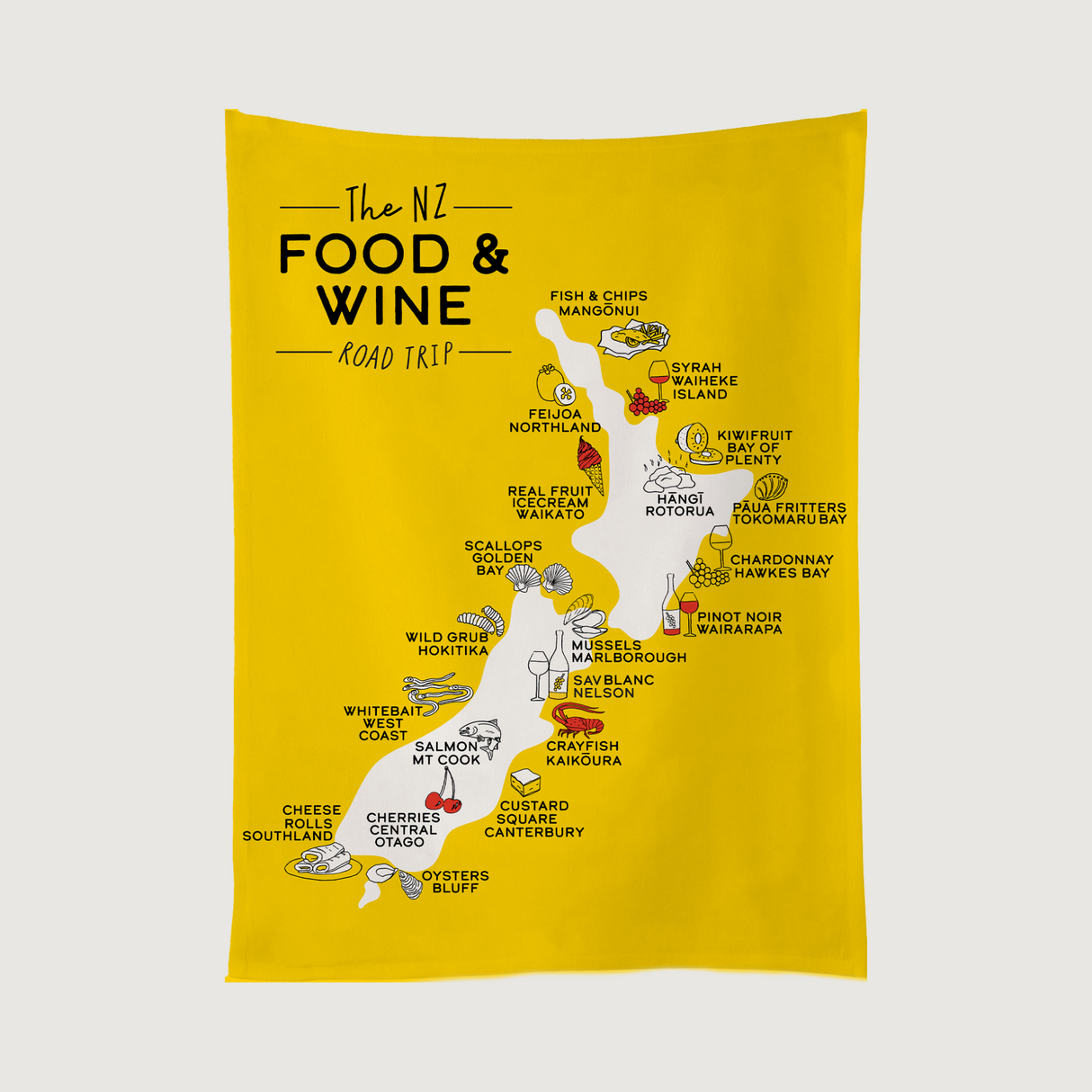 Moana Road Tea Towels - Food & Wine